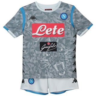 Maglia Napoli Terza Bambino 2018/19 Grigio