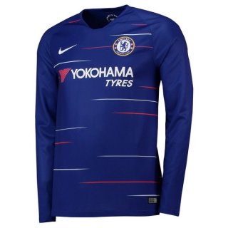 Maglia Chelsea Home Manga Larga 2018/19 Blu