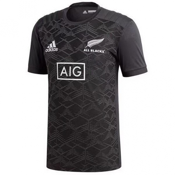 Maglia Formazione All Blacks 2018 Nero