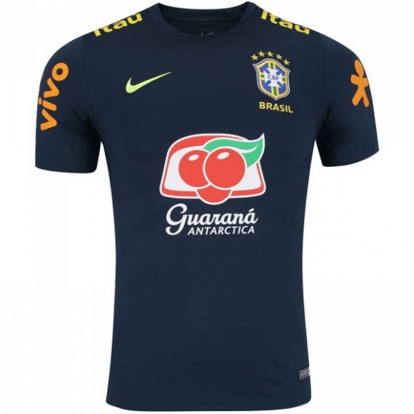 Maglia Formazione Brasile 2018 Blu Navy