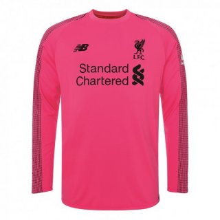 Maglia Liverpool Terza Manga Larga Portiere 2018/19 Rosa