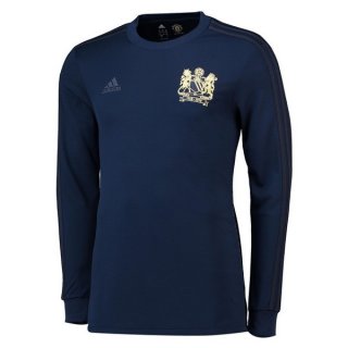 Maglia Manchester United Manga Larga 1968 Blu