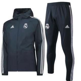 Giacca a vento Real Madrid Set Completo 2018/19 Grigio Navy