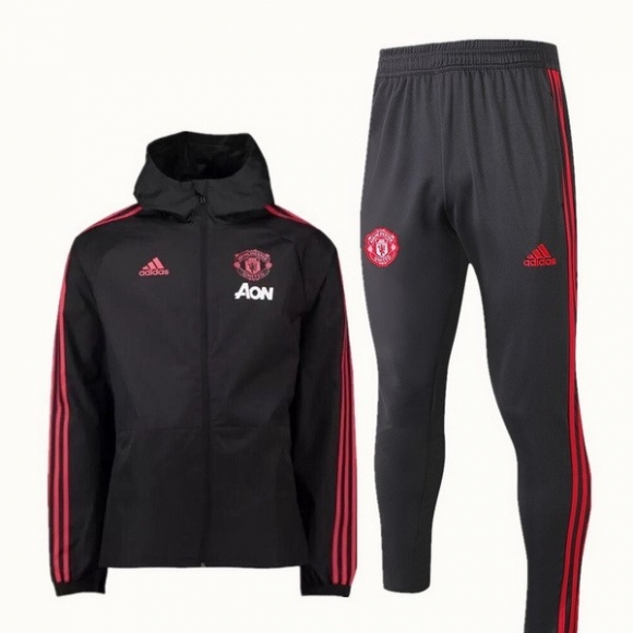 Giacca a vento Manchester United Set Completo 2018/19 Nero
