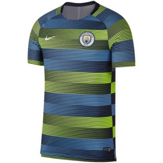 Maglia Formazione Manchester City 2018/19 Blu Verde