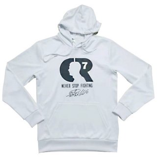 Cr7 Felpa Cappuccio Juventus 2018/19 Bianco