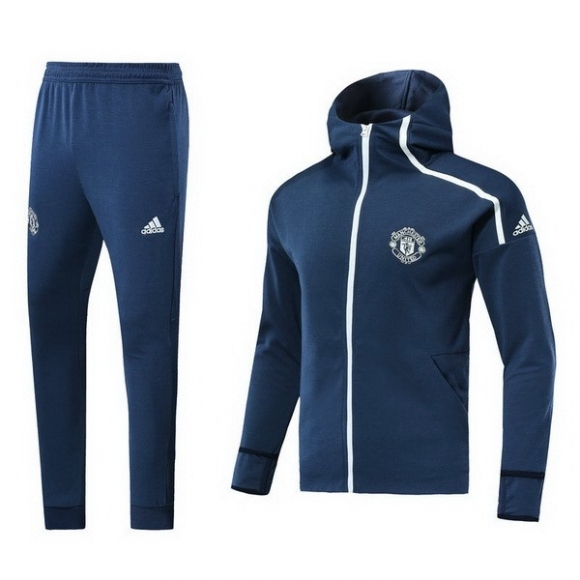 Felpa Manchester United 2018/19 Blu Bianco