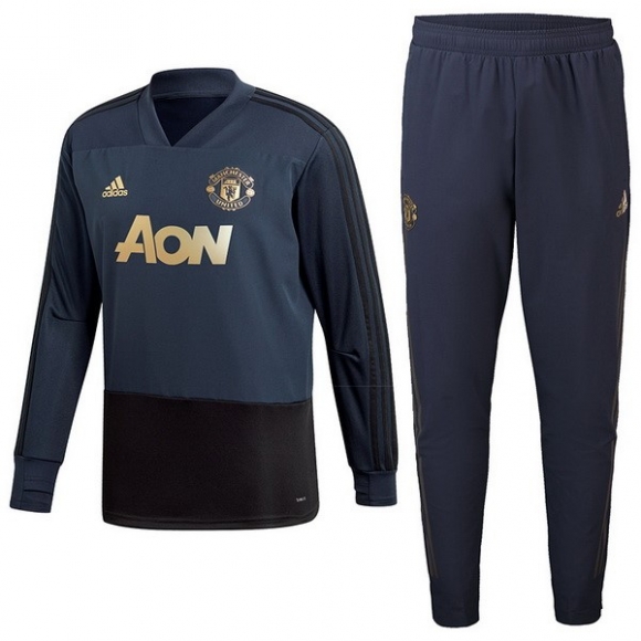Felpa Manchester United 2018/19 Blu Navy