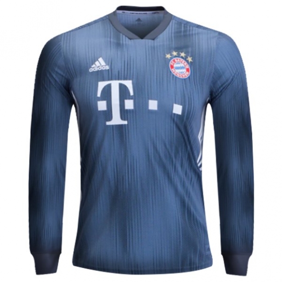 Maglie Bayern Munich Terza Ml 2018/19 Grigio Blu