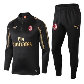 Felpa Bambino AC Milan 2018/19 Nero Oro