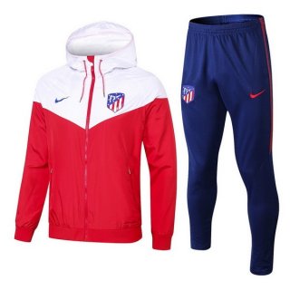Felpa A Vento Set Completo Atletico Madrid 2018/19 Rosso Blu