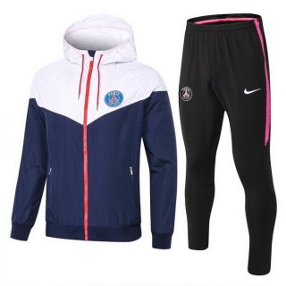 Felpa A Vento Set Completo Paris Saint Germain 2018/19 Blu Bianco