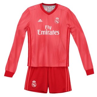 Maglie Real Madrid Terza Ml Bambino 2018/19 Rosso