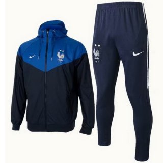 Felpa A Vento Francia 2018 Blu