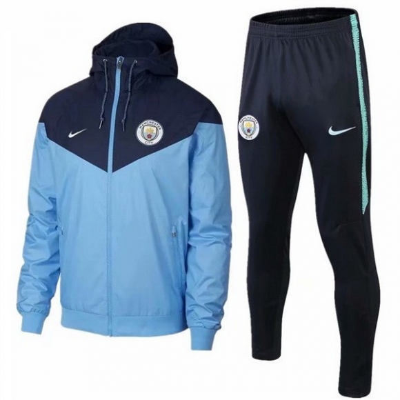 Felpa A Vento Manchester City 2018/19 Blu