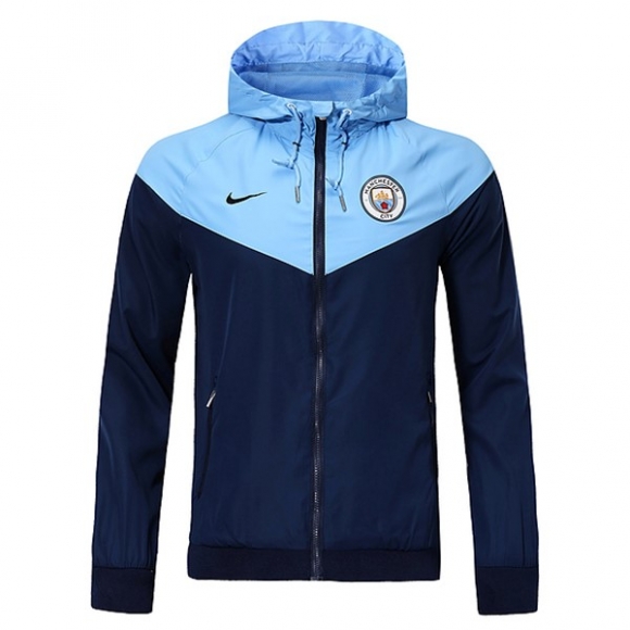 Felpa A Vento Manchester City 2018/19 Blu