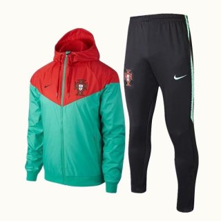 Felpa A Vento Portogallo 2018 Verde Rosso
