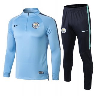 Felpa Manchester City 2018/19 Blu Nero