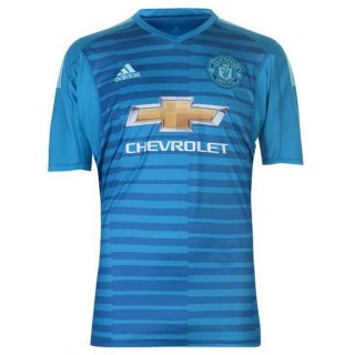 Maglie Portiere Manchester United 2018/19 Blu