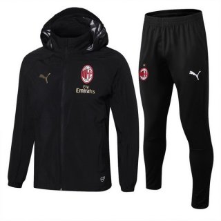 Felpa A Vento Set Completo AC Milan 2018/19 Nero