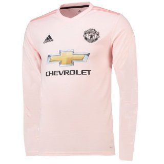 Maglie Manchester United Away Ml 2018/19 Rosa