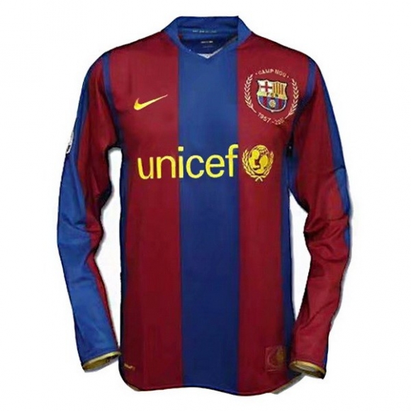 Home Ml Barcellona Retro 2007 2008 Blu Rosso