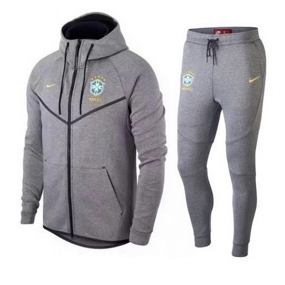 Felpa Brasile 2018 Grigio Navy