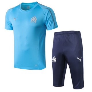 Formazione Marseille Set Completo 2018/19 Blu Luce