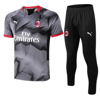 Formazione AC Milan Set Completo 2018/19 Grigio Nero