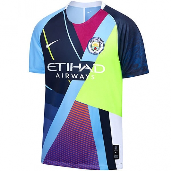 Maglia Manchester City Edizione Commemorativa 2019/20 Blu Luce
