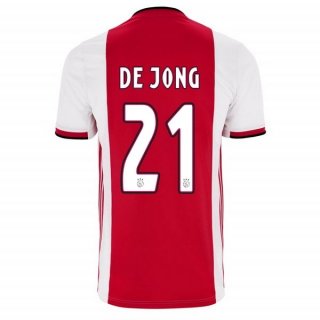 Maglia Ajax Home De Jong 2019/20 Rosso