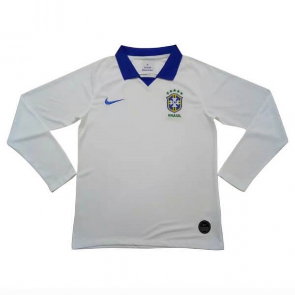 Maglia Brasile Away ML 2019 Bianco