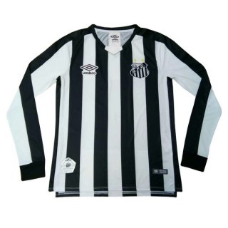 Maglia Santos Away ML 2019/20 Nero Bianco
