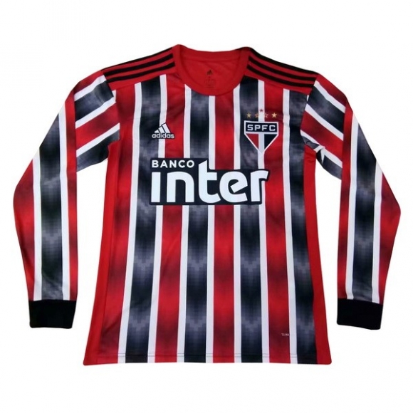 Maglia São Paulo Away ML 2019/20 Rosso