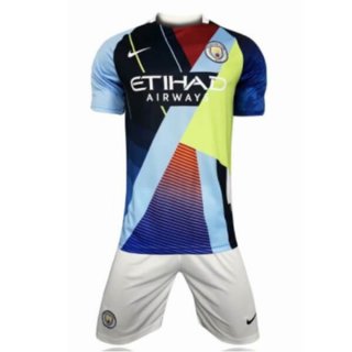 Maglia Manchester City Edizione Commemorativa Bambino 2019/20 Blu Luce