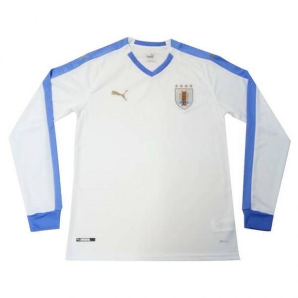Maglia Uruguay Away ML 2019 Bianco