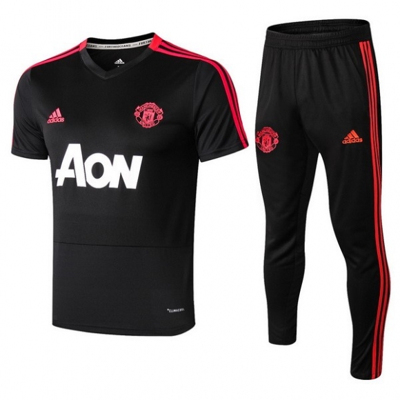 Formazione Manchester United Set Completo 2018/19 Nero Rosso