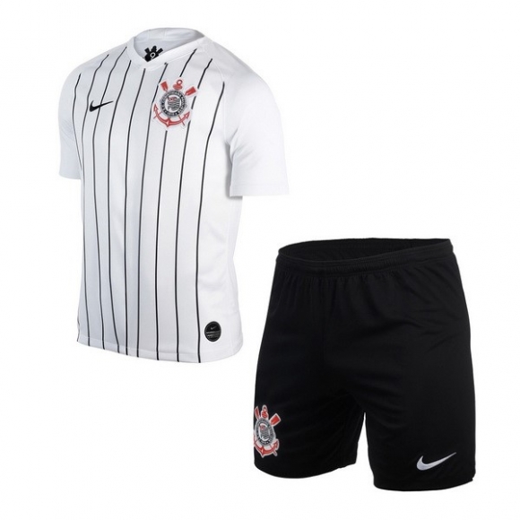 Maglia Corinthians Paulista Home Bambino 2019/20 Bianco