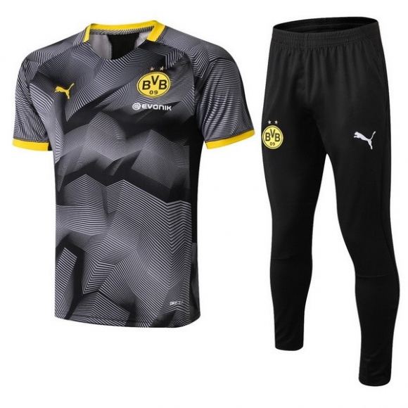 Formazione Borussia Dortmund Set Completo 2018/19 Grigio Nero