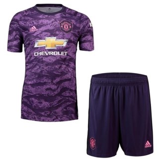 Maglia Manchester United Bambino Portiere 2019/20 Porpora