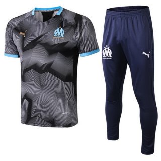 Formazione Marseille Set Completo 2018/19 Grigio Navy