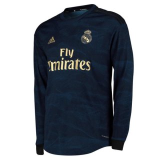 Maglia Real Madrid Away ML 2019/20 Blu