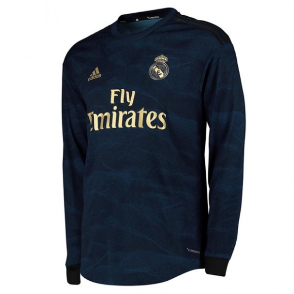 Maglia Real Madrid Away ML 2019/20 Blu