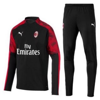 Felpa Milan 2019/20 Nero Rosso
