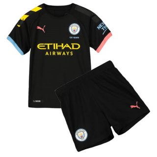 Maglia Manchester City Away Bambino 2019/20 Nero