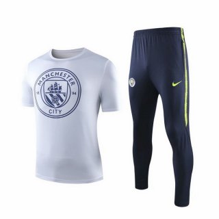Formazione Manchester City Set Completo 2019/20 Bianco Blu
