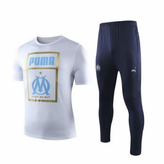 Formazione Marseille Set Completo 2019/20 Bianco Blu