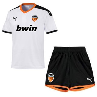 Maglia Valencia Home Bambino 2019/20 Bianco Nero