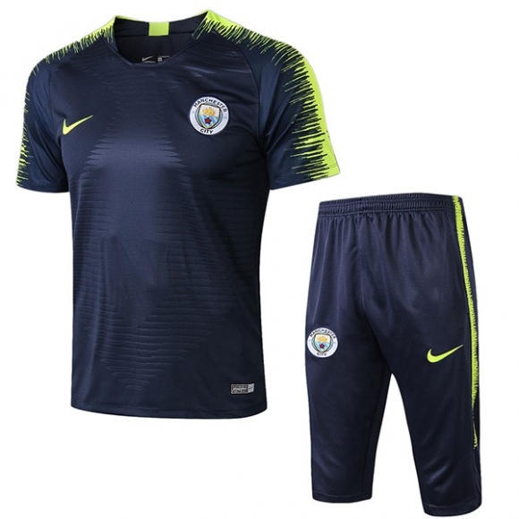 Formazione Manchester City Set Completo 2018 2019 Blu Verde