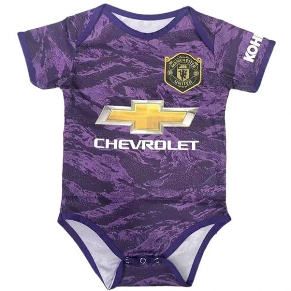 Maglia Manchester United Home Portiere Onesies Bambino 2019/20 Porpora